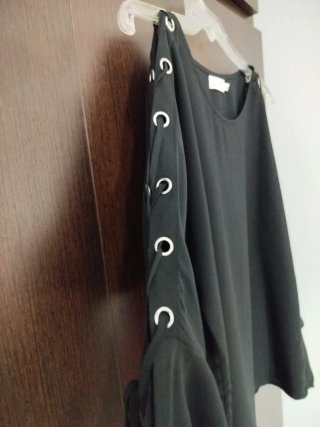 Blusa Negra Molly Bracken Talla S/M