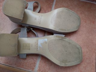 Sandalias ZENDRA BASIC tacón beige