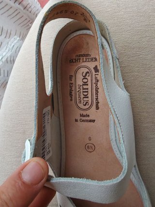 Sandalias Solidus Piel Blancas Made in Germany