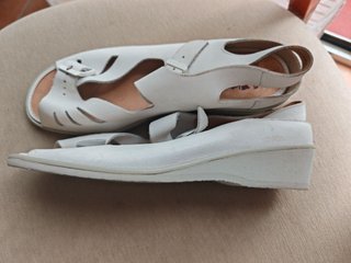 Sandalias Solidus Piel Blancas Made in Germany