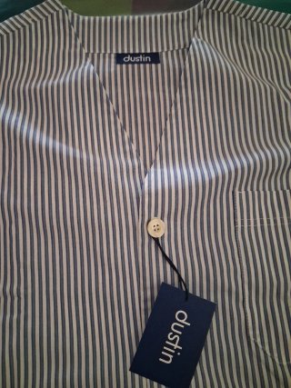Pijama Verano Hombre Dustin Rayas Azul Blanco