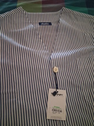 Pijama Verano Hombre Dustin Rayas Azul Blanco
