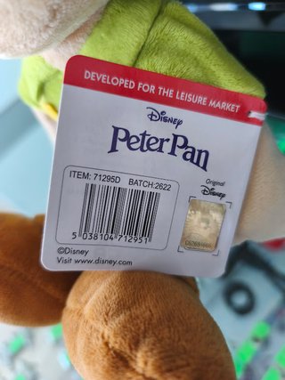 Peluche Peter Pan Disney Clássicos 34cm