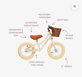 Bicicleta Banwood sin pedales