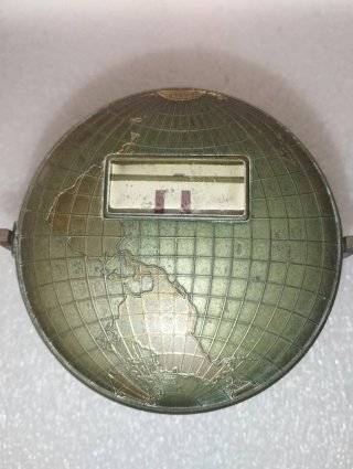 Antico Calendario Mappamondo Ottone