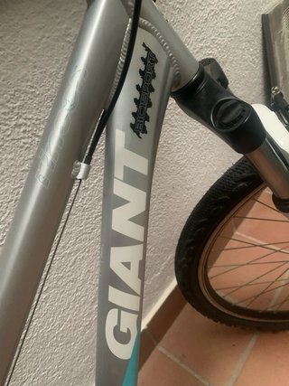 Bicicleta Giant plateada