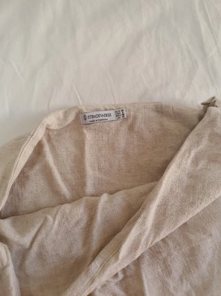 Conjunto falda midi beige