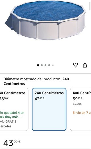 Manta Térmica Piscina Redonda 2.45m