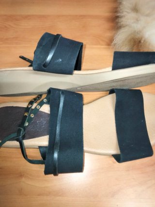 Sandalias Gagliani Roma Talla 41 Blancas y Marrone
