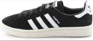 Zapatillas Adidas Campus Hombre Negro/Blanco