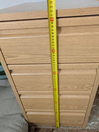 2 Cajoneras de madera para armario