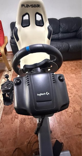 Silla Playseat con Volante, Pedales y Palanca