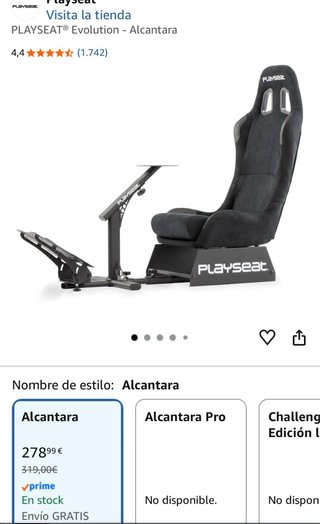Silla Playseat con Volante, Pedales y Palanca