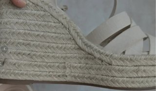 Sandalias cuña beige talla 36