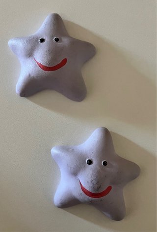 Adorno murale nuvola e stelle in ceramica