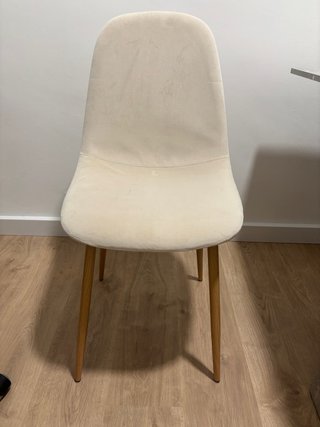 Sillas de comedor beige (2 unidades)