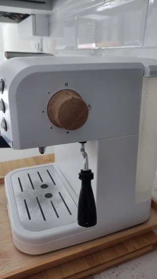 Cafetera Espresso Blanca