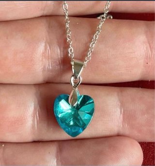 Colgante y pendientes plata 925 corazón