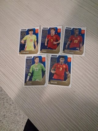5 cromos fútbol España Futuro
