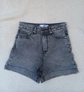 Pantalón vaquero corto gris mujer T.XS/34