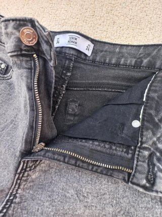 Pantalón vaquero corto gris mujer T.XS/34