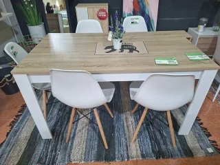 Mesa comedor 140cm y 4 sillas
