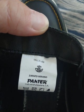 Náuticos Panter Talla 43 Negro y Amarillo