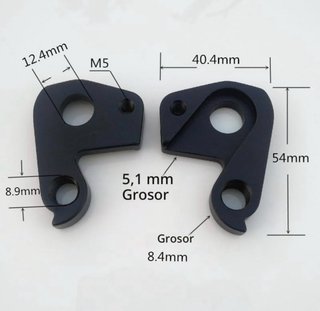 NUEVO! Pack 2 perchas desviador trasero bici Orbea
