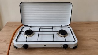 Cocina de gas portátil 2 fuegos