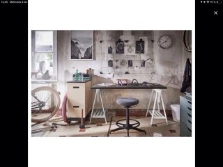 Caballetes Ikea Mittback blancos