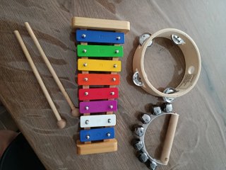 Conjunto instrumentos percusión infantil.Todos 20