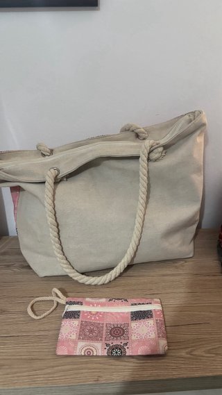 Bolso de playa con monedero a juego