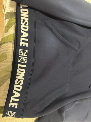Sudadera Lonsdale Azul con Capucha