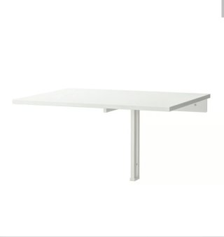 Mesa plegable pared IKEA NORBERG blanca