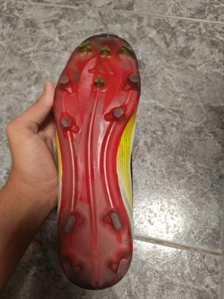 Zapatillas Fútbol Adidas Talla 42 Rojas y Blancas