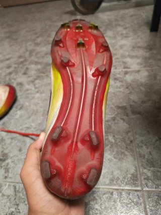 Zapatillas Fútbol Adidas Talla 42 Rojas y Blancas