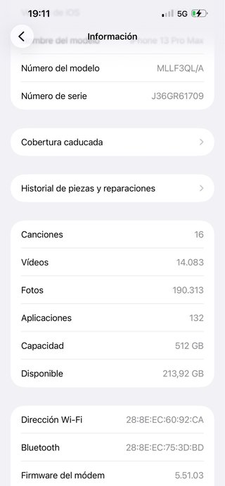 iPhone 13 Pro Max Gris 512GB