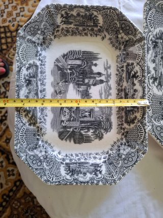 Lote 3 Fuentes La Cartuja Porcelana
