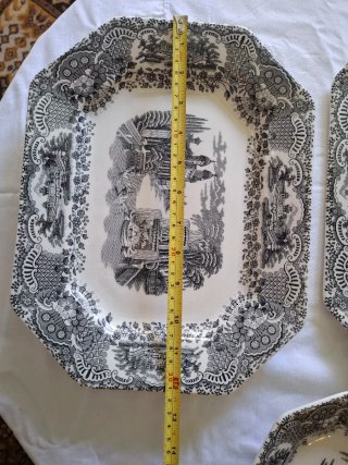Lote 3 Fuentes La Cartuja Porcelana