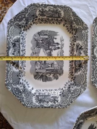 Lote 3 Fuentes La Cartuja Porcelana