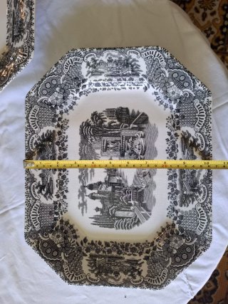 Lote 3 Fuentes La Cartuja Porcelana