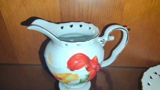 Juego antiguo de café Lumiere porcelana fina