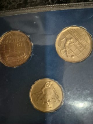 Monedas Conmemorativas Mundial 1977 Argentina