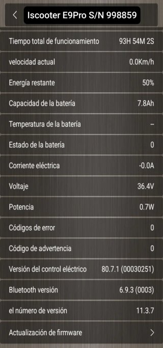 Patinete Eléctrico Iscooter E9 Pro.