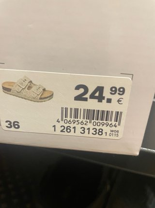 Sandalias beige/blancas talla 36
