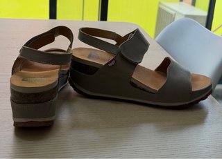 Sandalias ONFOOT plataforma gris/plata