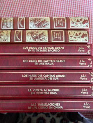 Colección de libros de julio verne
