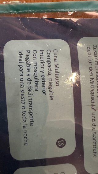 Cuna de viaje para bebé Eurekakids