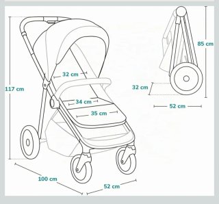 Lionelo EMMA ONE Silla de paseo hasta 25 kg