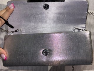 Pochette elegante argento